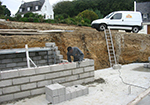 Réalisation des fondations à Saint-Sauveur-de-Peyre